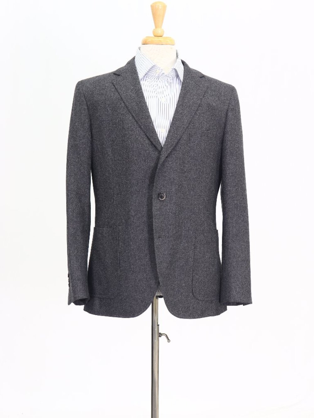 Caruso 44R Gray Blazer Sport Coat Jacket 3-Button Solid W911